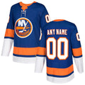 Custom NY.Islanders Authentic Jersey Royal Stitched American Hockey Jerseys