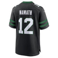 NY.Jets #12 Joe Namath Alternate Retired Player Game Jersey - Legacy Black American Football Jerseys