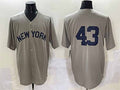 New York Yankees #43 Jonathan Loisiga Gray Cool Base Stitched Baseball Jersey