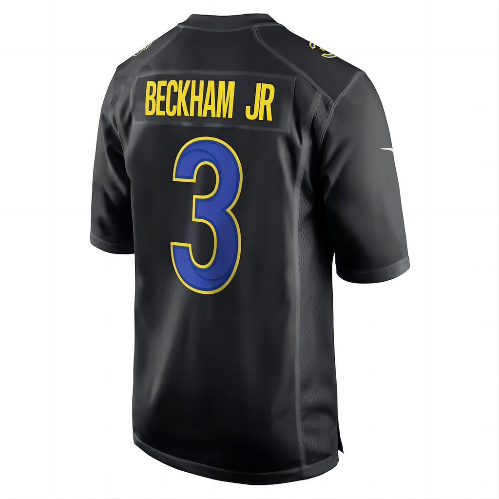 LA.Rams #3 Odell Beckham Jr. Super Bowl LVI Bound Game Fashion Jersey Black Stitched American Football Jerseys