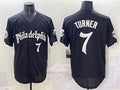 Philadelphia Phillies #7 Trea Turner Black Gothic Vapor Limited Stitched Baseball Jersey