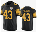 P.Steelers #43 Troy Polamalu Black Retired Player Game Jersey Stitched American Football Jerseys