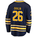 B.Sabres #26 Rasmus Dahlin Premier Breakaway Player Jersey Navy Stitched American Hockey Jerseys