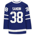 T.Maple Leafs #38 Rasmus Sandin   Blue Stitched American Hockey Jerseys