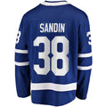 T.Maple Leafs #38 Rasmus Sandin Replica Player Jersey Blue Stitched American Hockey Jerseys