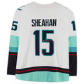 S.Kraken #15 Riley Sheahan   Breakaway Jersey with Inaugural Season Jersey Patch Stitched American Hockey Jerseys