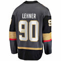 V.Golden Knights #90 Robin Lehner   Black Breakaway Jersey Gray Hockey Jerseys