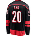 C.Hurricanes #20 Sebastian Aho Alternate Premier Breakaway Player Jersey Black Stitched American Hockey Jerseys