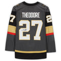 V.Golden Knights #27 Shea Theodore    Jersey Gray Hockey Jerseys