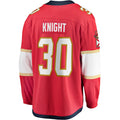 F.Panthers #30 Spencer Knight 2017-18 Home Breakaway Replica Jersey Red Stitched American Hockey Jerseys