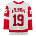 D.Red Wings #19 Steve Yzerman   White Stitched American Hockey Jerseys
