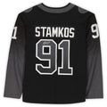 TB.Lightning #91 Steven Stamkos   Black Alternate Breakaway Jersey Stitched American Hockey Jerseys