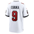 TB.Buccaneers #9 Emeka Egbuka White 50th Season Patch Game Stitched American Football Jerseys