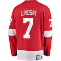 D.Red Wings #7 Ted Lindsay Premier Breakaway Retired Player Jersey Red Stitched American Hockey Jerseys
