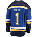 St.L.Blues #1 Thomas Greiss Fanatics Branded Home Breakaway Player Jersey Blue Stitched American Hockey Jerseys