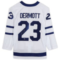 T.Maple Leafs #23 Travis Dermott   White Stitched American Hockey Jerseys