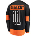 P.Flyers #11 Travis Konecny Alternate Breakaway Player Jersey Black Stitched American Hockey Jerseys
