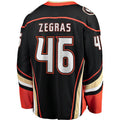 A.Ducks #46 Trevor Zegras Home Breakaway Jersey Black Stitched American Hockey Jerseys