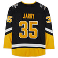 P.Penguins #35 Tristan Jarry   Alternate Breakaway Jersey Black Stitched American Hockey Jerseys