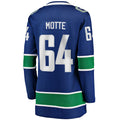 V.Canucks #64 Tyler Motte Home Breakaway Player Jersey Blue Stitched American Hockey Jerseys