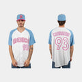 #93 VICTOR CASTANEDA MEXICO BASEBALL 2023 WORLD BASEBALL CLASSIC JERSEY C WHITE BLUE Stitches Baseball Jerseys