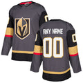 Custom V.Golden Knights Alternate Authentic Jersey Gray Stitched American Hockey Jerseys