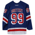 NY.Rangers #99 Wayne Gretzky  Blue Reebok Premier Jersey Stitched American Hockey Jerseys