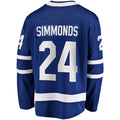 T.Maple Leafs #24 Wayne Simmonds Home Breakaway Jersey Blue Stitched American Hockey Jerseys