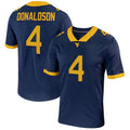 W.Virginia Mountaineers #4 CJ Donaldson NIL Football Game Jersey Navy American College Jerseys