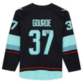 S.Kraken #37 Yanni Gourde   Breakaway Jersey with Inaugural Season Jersey Patch Stitched American Hockey Jerseys