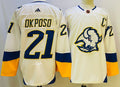 Men's Buffalo Sabres Kyle Okposo #21 White Player jersey