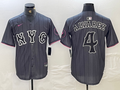 Men's New York Mets Francisco Alvarez #4 Graphite 2024 City Connect Limited Player jersey