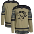 Men's Pittsburgh Penguins Camo Military Appreciation Team Authentic Practice Blank Jersey1