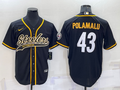 Men's Pittsburgh Steelers Troy Polamalu #43 Black Player jersey