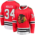 Men's Chicago Blackhawks Petr Mrazek #34 Red Home Breakaway jersey