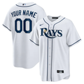 Men's Tampa Bay Rays White Home Replica Custom jersey