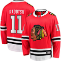 Men's Chicago Blackhawks Taylor Raddysh #11 Red Home Breakaway jersey
