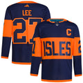 Anders Lee New York Islanders   2024 NHL Stadium Series Primegreen   Jersey Navy