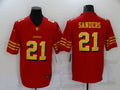 Men's San Francisco 49ers Deion Sanders #21 Red Player Game jersey