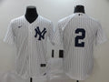 Men's New York Yankees Derek Jeter #2 White Home Replica Player Name jersey
