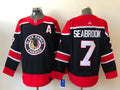 Men's Chicago Blackhawks Brent Seabrook #7 Black Breakaway Player jersey