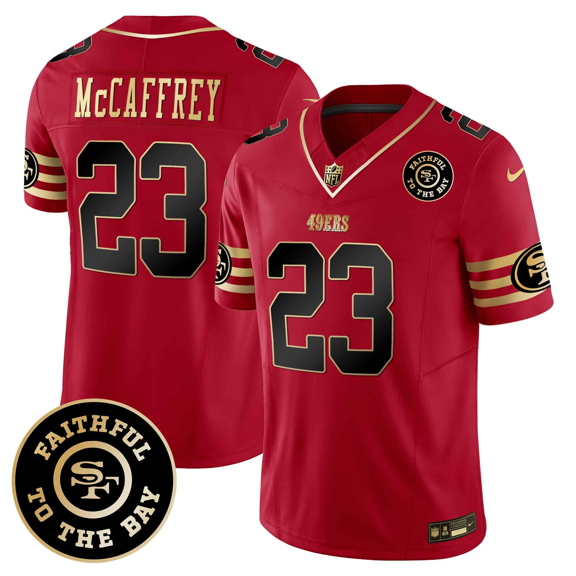 Men������ 49ers Faithful To The Bay Patch Vapor Limited Jersey V6 ��� All Stitched