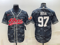 Men's San Francisco 49ers Nick Bosa #97 Grey Camouflage Game jersey Joint Edition