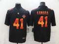 Men's New Orleans Saints Alvin Kamara #41 Black Authentic Game Player jersey