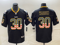 Men's Pittsburgh Steelers Jaylen Warren #30 Black Game Player jersey
