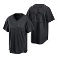 Men's Los Angeles Dodgers Black Cooperstown Collection Replica Custom jersey