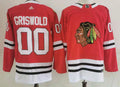 Men's Chicago Blackhawks Clark Griswold #00 Christmas Vacation Red Breakaway Player jersey