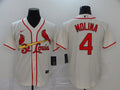 Men's St. Louis Cardinals Yadier Molina Majestic Cream Alternate jersey Beige