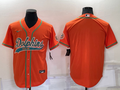 Men's Miami Dolphins Orange Blank jersey