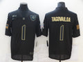 Men's Miami Dolphins #1 Tua Tagovailoa Black Player Game jersey